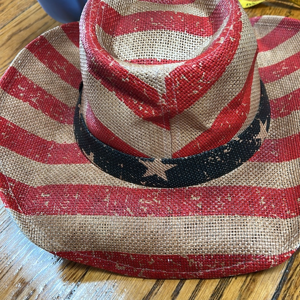 GoldCoast Sunwear Patriot cowboy hat. Stars and Stripes. Get ready for July 4! - Picture 8 of 10
